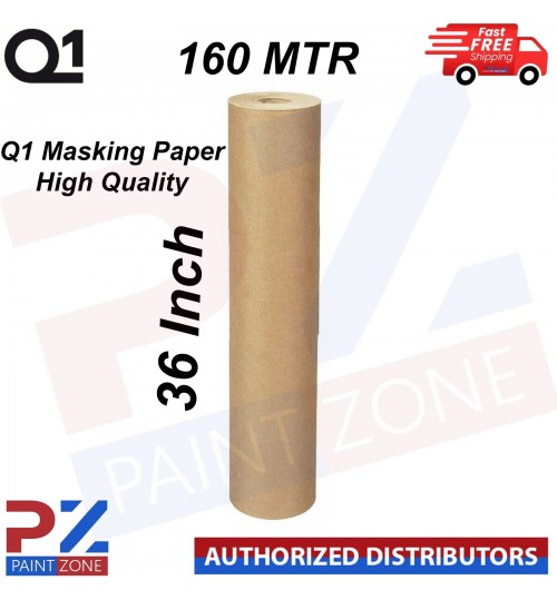 Q1 36'' BROWN MASKING PAPER 160M METER Bodyshop paint repair Car refinish